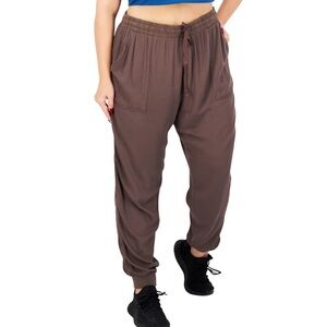 Splendid Womens Brown Regular Fit Solid Jogger Pants Size Large